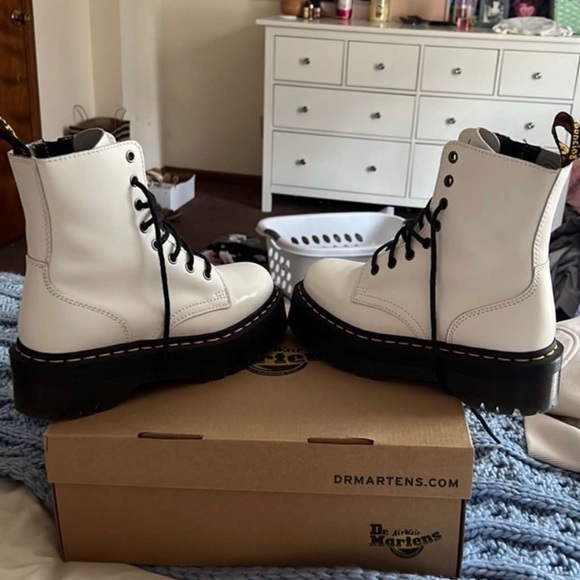 White Platform Doc Martens - Picture 2 of 6